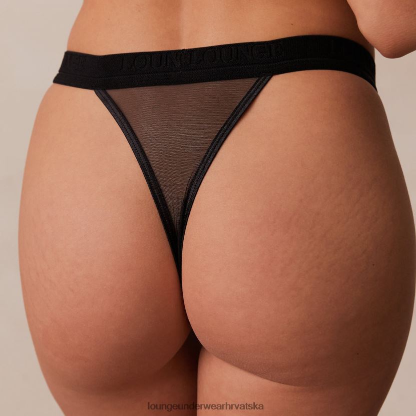 hr Lounge žene mrežaste tange crno N0V4DZ402 donje rublje