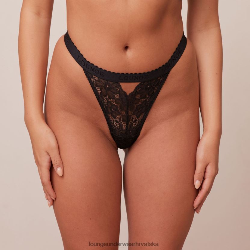 hr Lounge žene elegantne tange crno N0V4DZ605 donje rublje