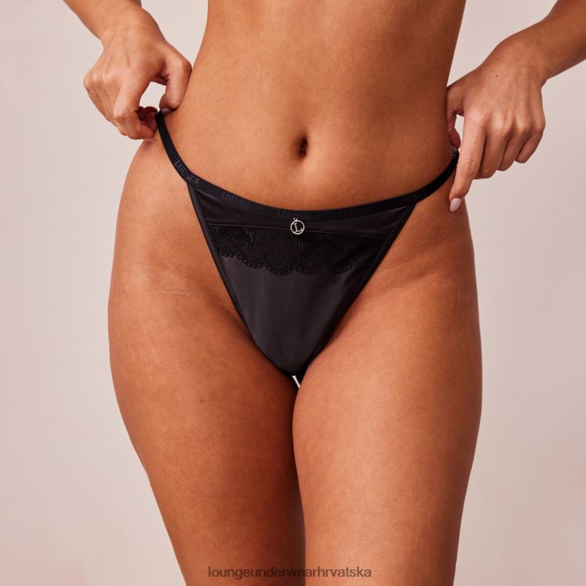 hr Lounge žene mekane satenske tange crno N0V4DZ488 donje rublje