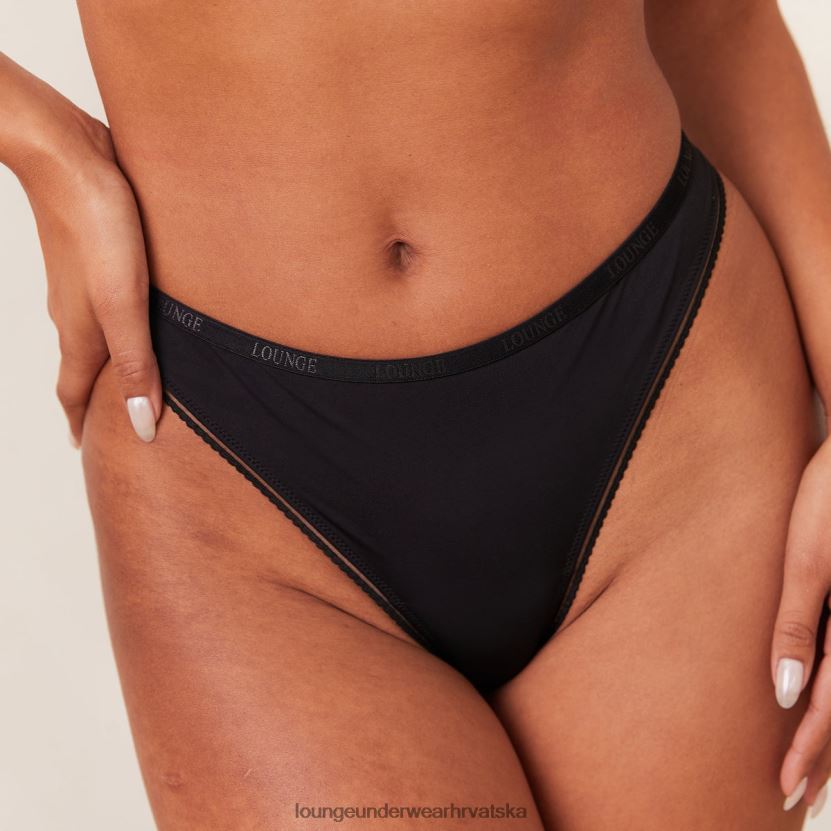hr Lounge žene udobne tange crno N0V4DZ448 donje rublje