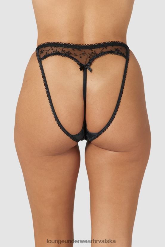 hr Lounge žene uske gaćice s otvorenim leđima crno N0V4DZ252 donje rublje
