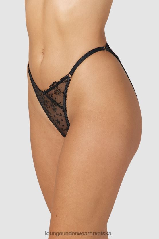 hr Lounge žene uske gaćice s otvorenim leđima crno N0V4DZ252 donje rublje