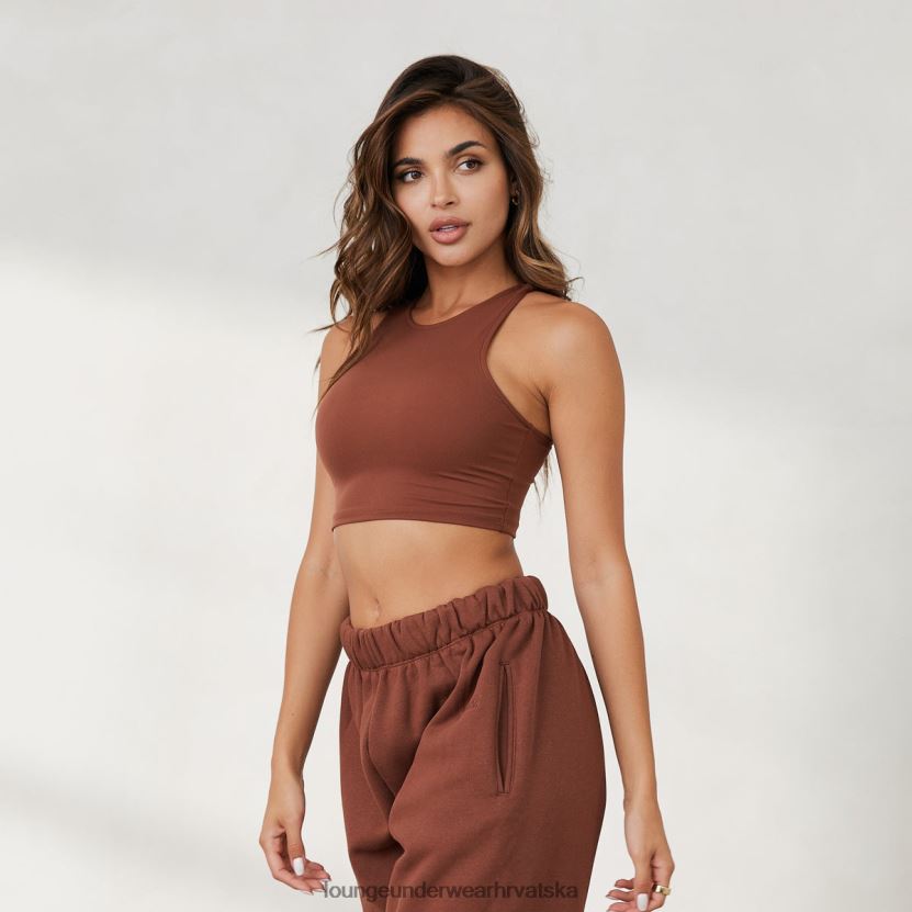 hr Lounge žene 365 trkaći gornji dio druge kože čokolada N0V4DZ855 odjeća