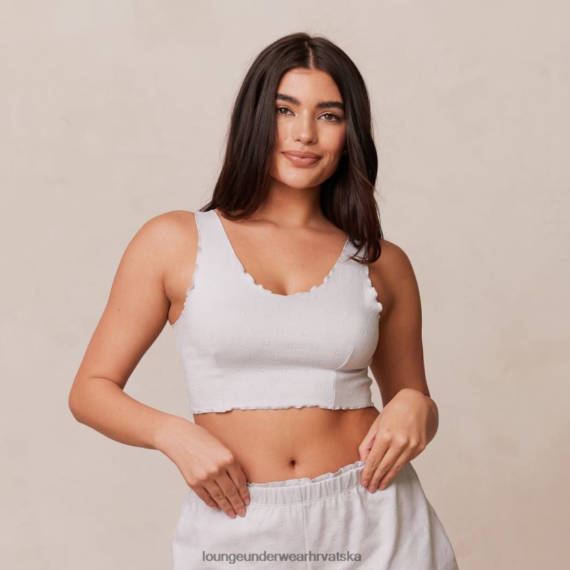 hr Lounge žene gornji dio pidžame s volanima mraz N0V4DZ922 odjeća